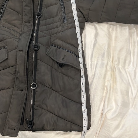 Diesel kids puffer jacket dark hunter green removable hood pockets button&zip 8 - Picture 16 of 16